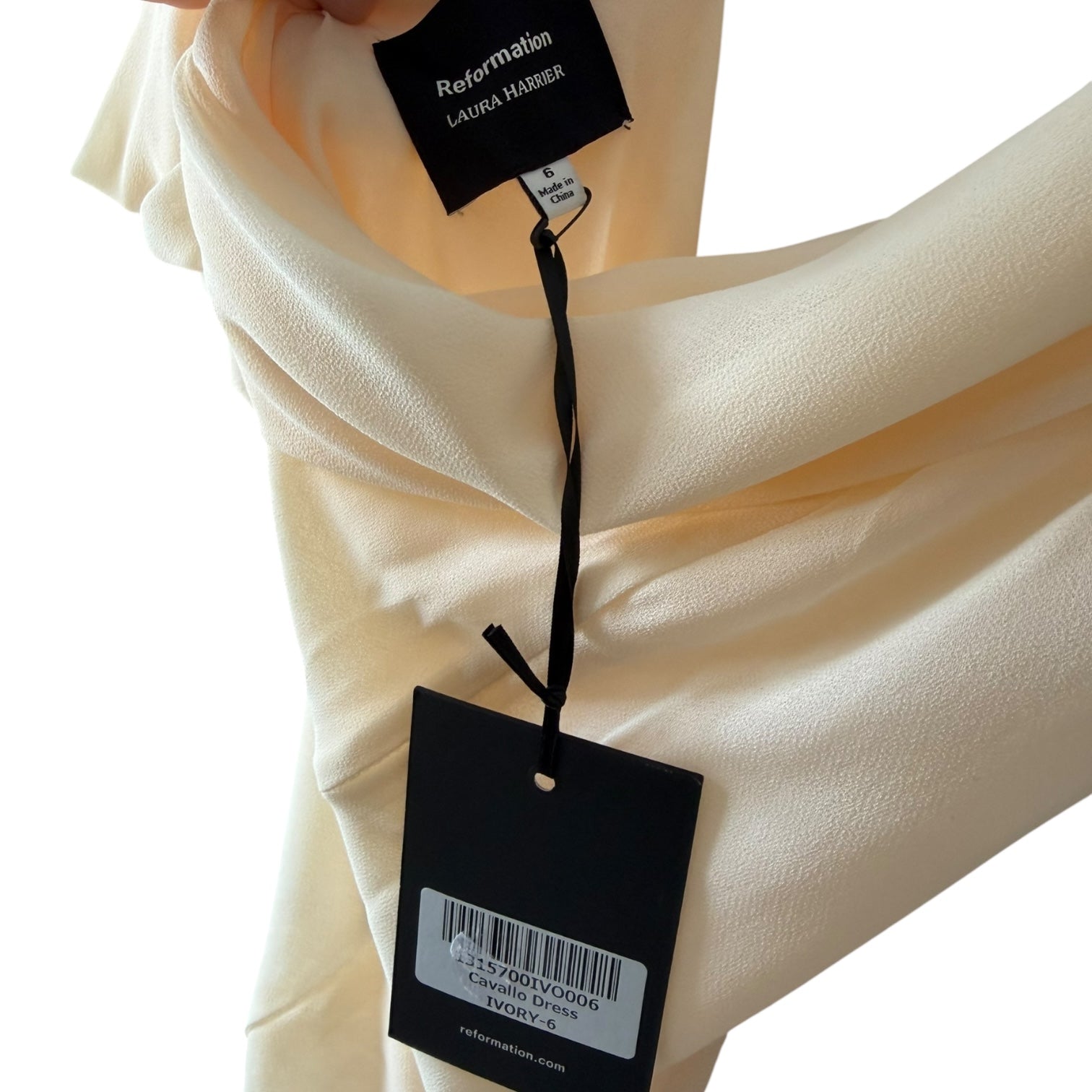 Reformation Cavallo Dress in Ivory Size 6