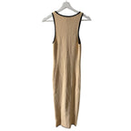 L'Academie by Marianna Havilah Midi Dress in Beige Size S