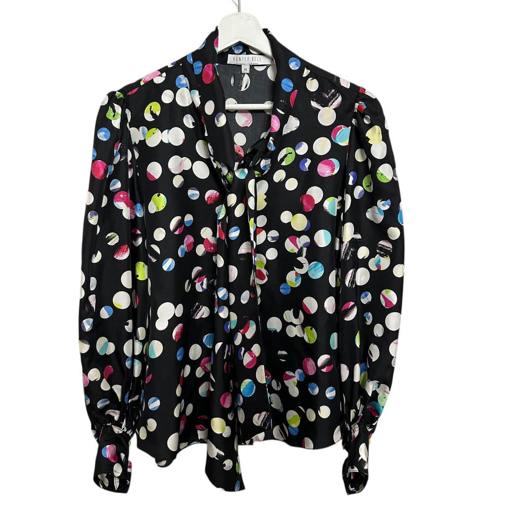 Hunter Bell Abstract Printed Finley Blouse Size XS