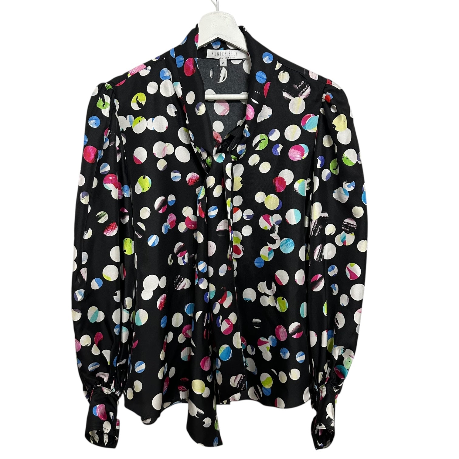 Hunter Bell Abstract Printed Finley Blouse Size XS