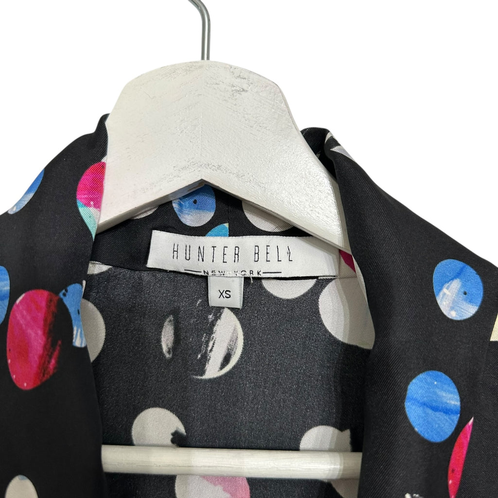 Hunter Bell Abstract Printed Finley Blouse Size XS
