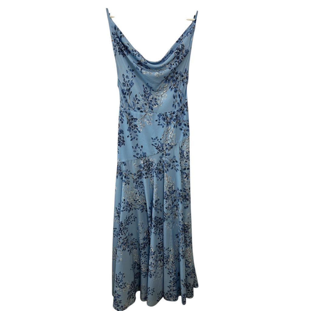 Bronx and Banco Leo Blue Poppy Gown Size S
