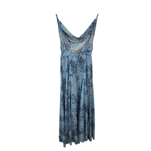 Bronx and Banco Leo Blue Poppy Gown Size S