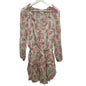 LoveShackFancy Popover Silk Dress Floral Print Size S