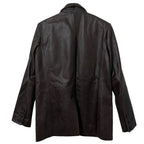 ROUJE Lambert Brown Straight Cut Leather Jacket Size 4
