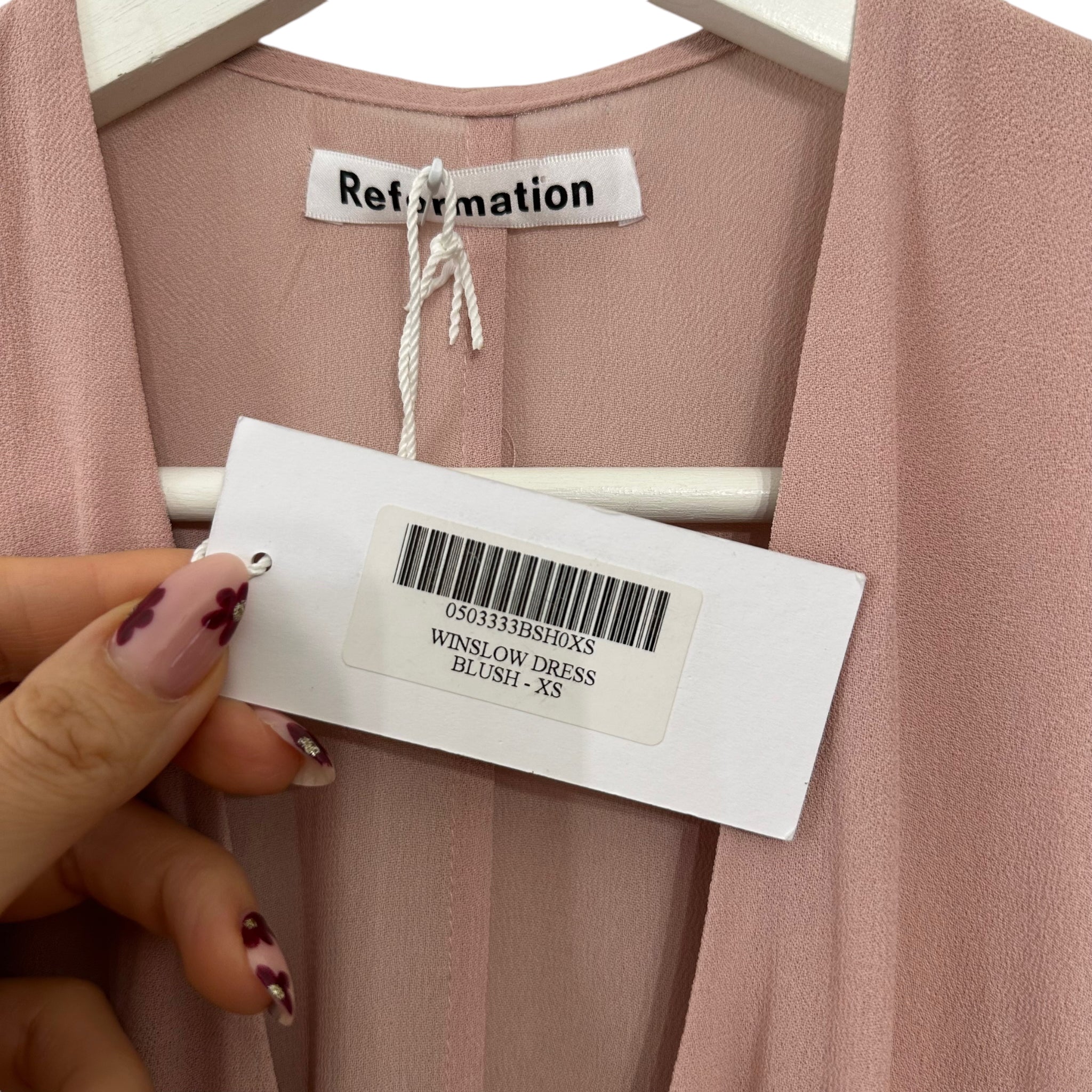 Reformation Winslow Dress Blush Size XS