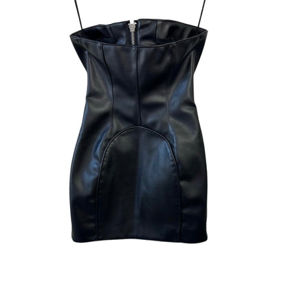 KHY By Kyle Jenner Faux Leather Mini Dress Size XS