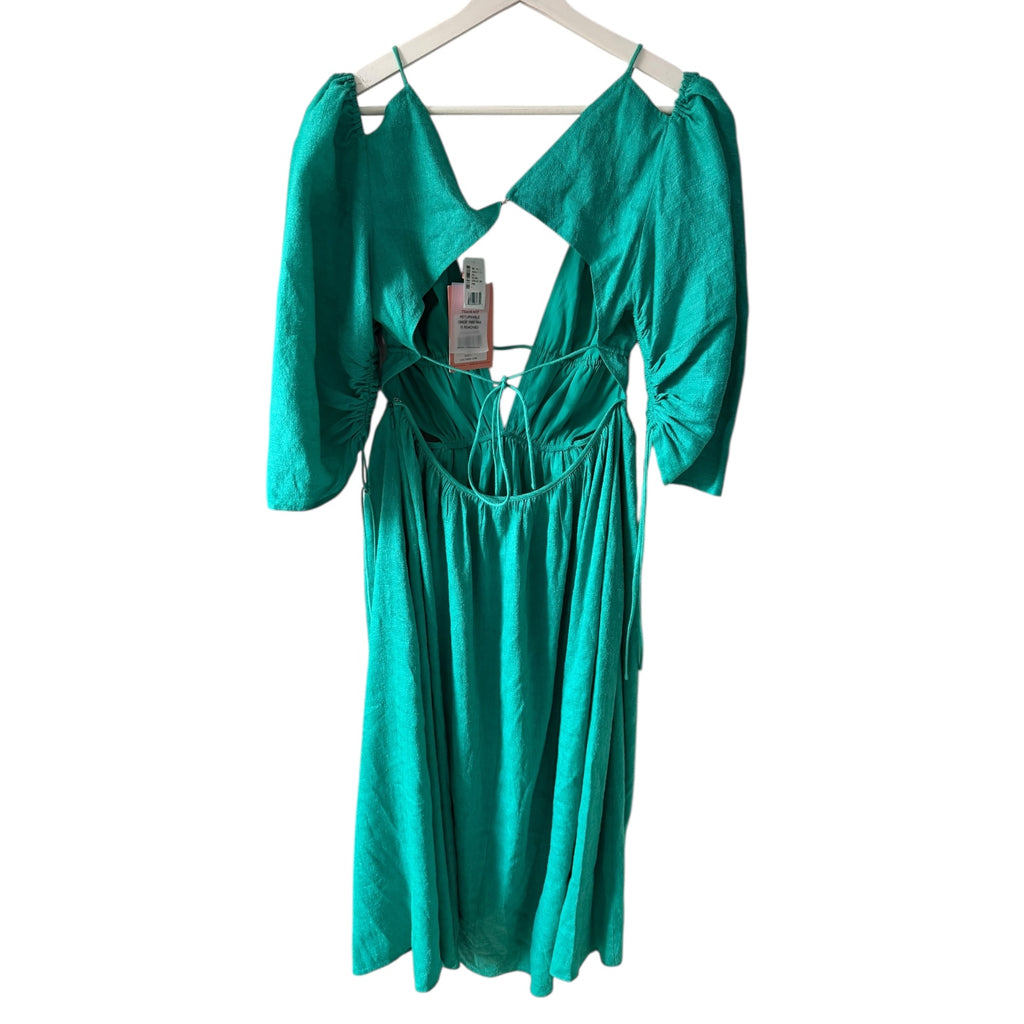 CULT GAIA Charlize Dress in Erba Nubby Faille Size L