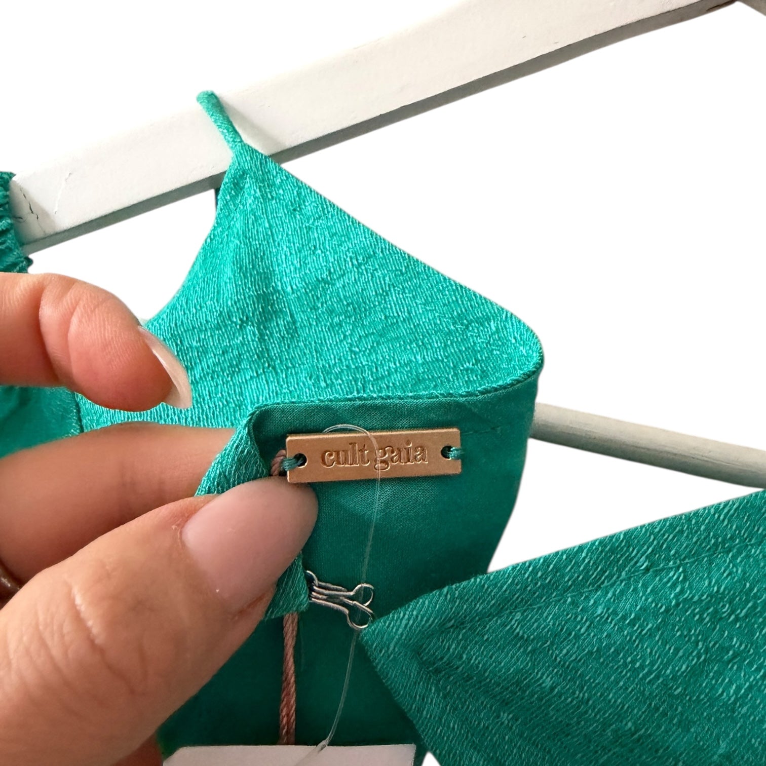 CULT GAIA Charlize Dress in Erba Nubby Faille Size L