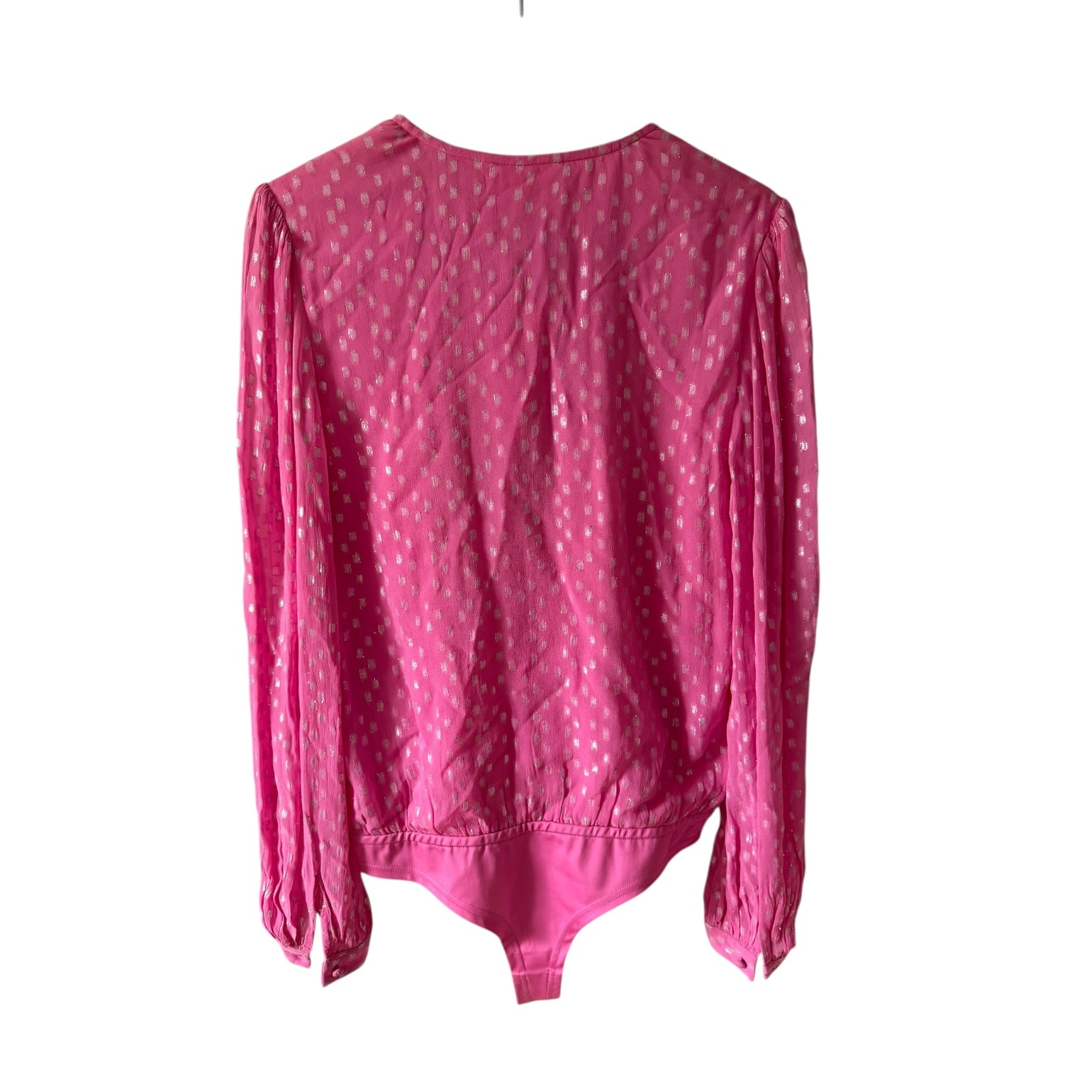 Rococo Sand Alora Long Sleeve Bodysuit in Fuchsia Size M