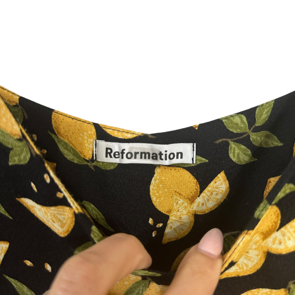 Reformation Marlow Dress in Lemon Drop Size XS