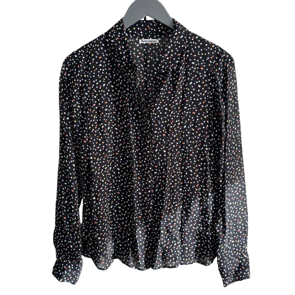 Reformation Violet Top in Confetti Size XS