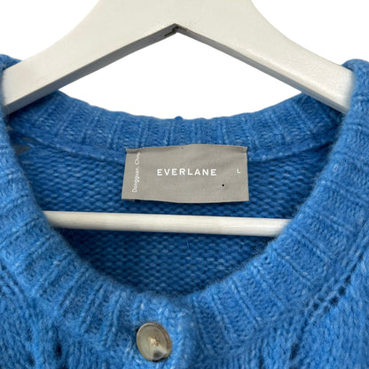 Everlane The Cloud Blue Cardigan Alpaca Size L