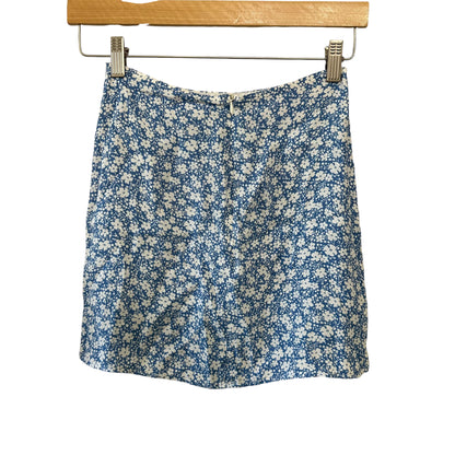 Reformation Margot Floral Print Mini Skirt Size 0