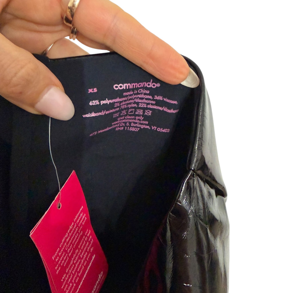 Commando Faux Patent Leather Midi Skirt Size XS