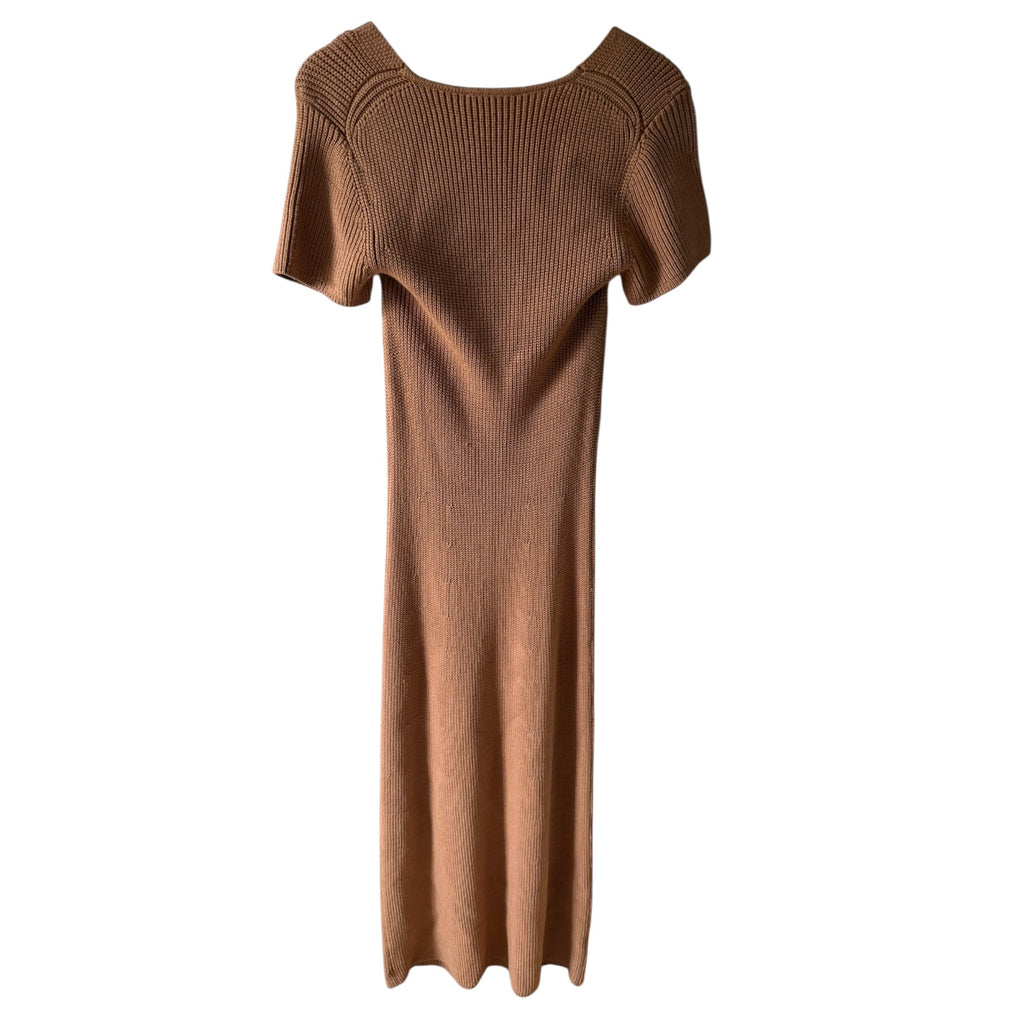 STAUD Camden Knit Maxi Dress Size L