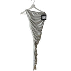 Norma Kamali Diana One Shoulder Gown in Pearl Size XS