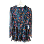 SALONI Ava B Mini Dress In Flori Midnight Size 6