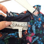 SALONI Ava B Mini Dress In Flori Midnight Size 6