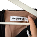 Self-Portrait Black Lace Open Neck Mini Dress Size 0