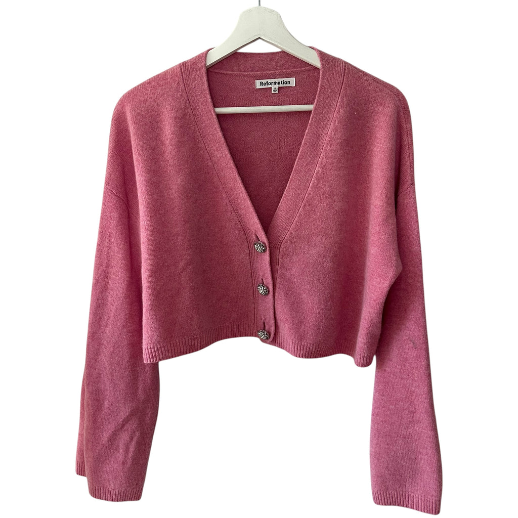 Reformation Val Regenerative Wool Cardigan Size S