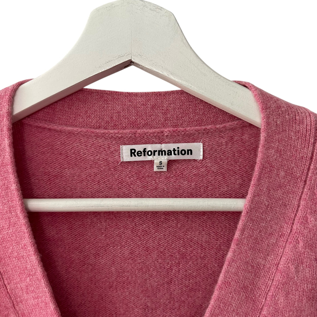 Reformation Val Regenerative Wool Cardigan Size S