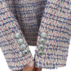 Veronica Beard Taja Multicolor Tweed Jacket Size 4