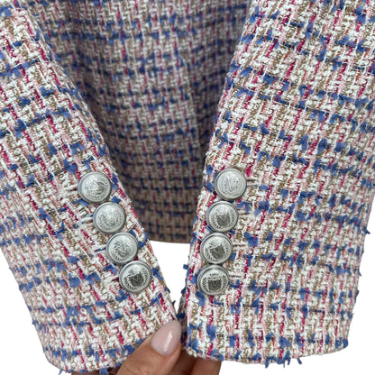 Veronica Beard Taja Multicolor Tweed Jacket Size 4