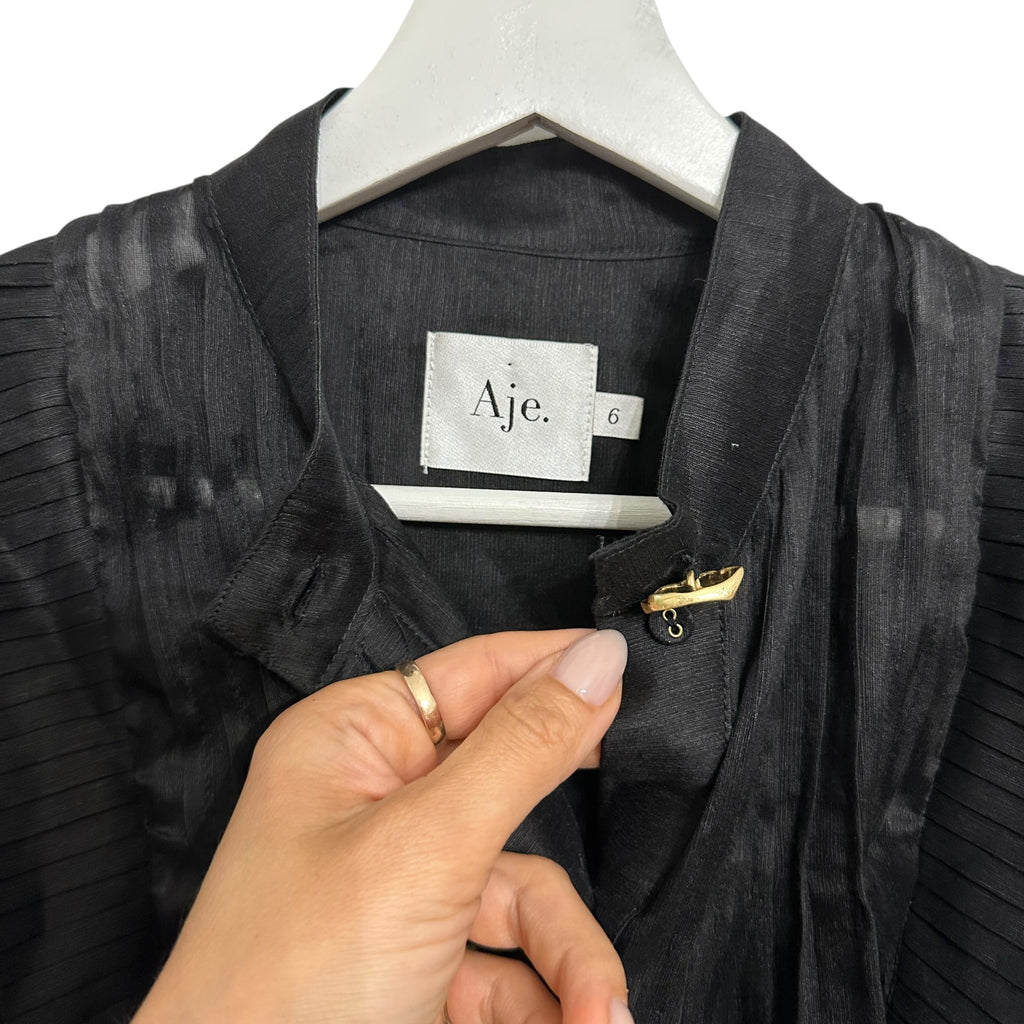 Aje Spellbind Frill Blouse Size US 2