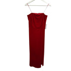 Reformation Beacon Strapless Maxi Dress Cherry Red Size L
