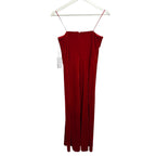 Reformation Beacon Strapless Maxi Dress Cherry Red Size L