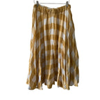 Acler Sutherland Checked Woven Full Midi Skirt Size 8
