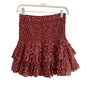 Isabel Marant Etoile Naomi Skirt Mini Printed Grenat Size 4