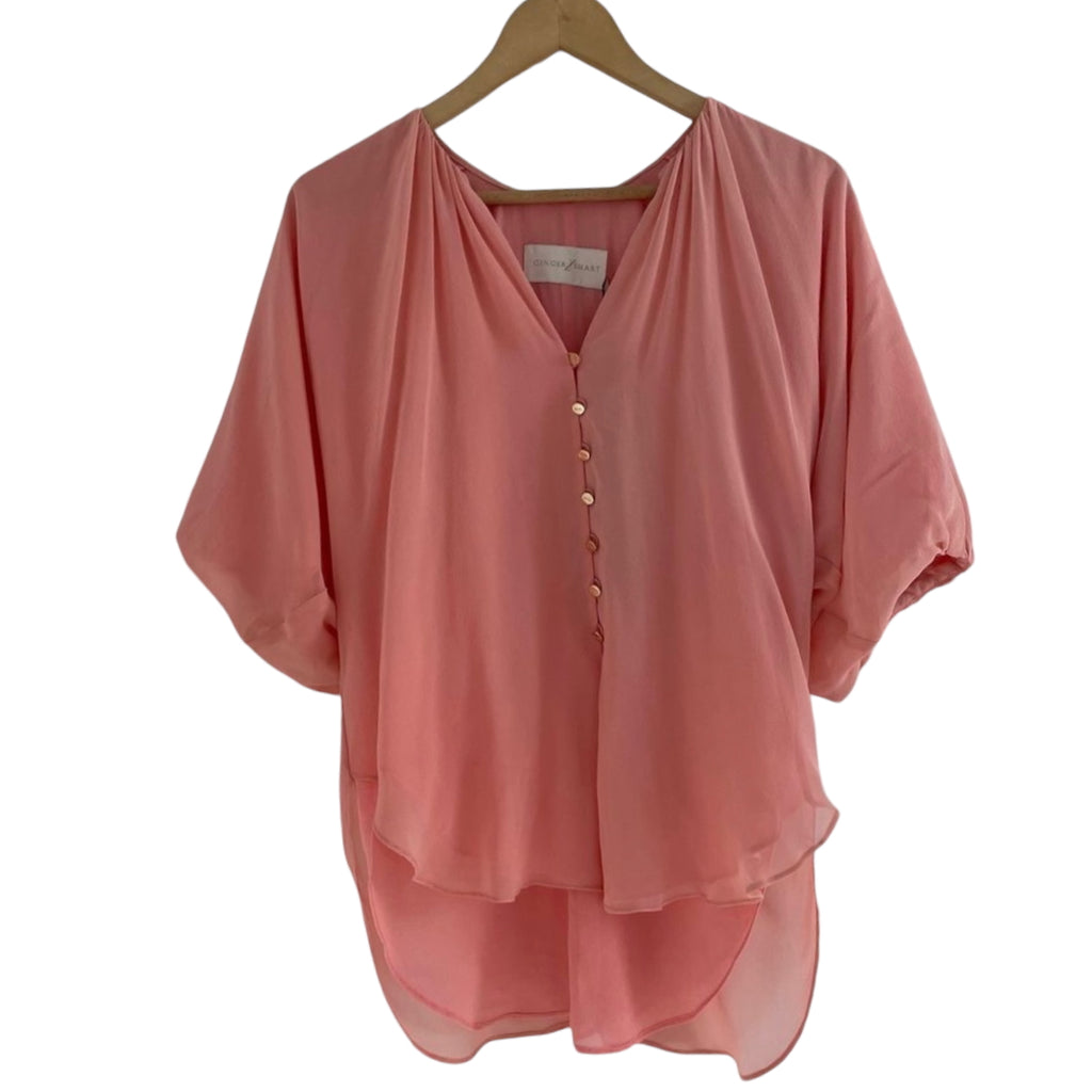 Ginger & Smart Dream Silk Blouse Size 8