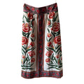 Farm Rio Ainika Delicate Floral Midi Skirt Size L