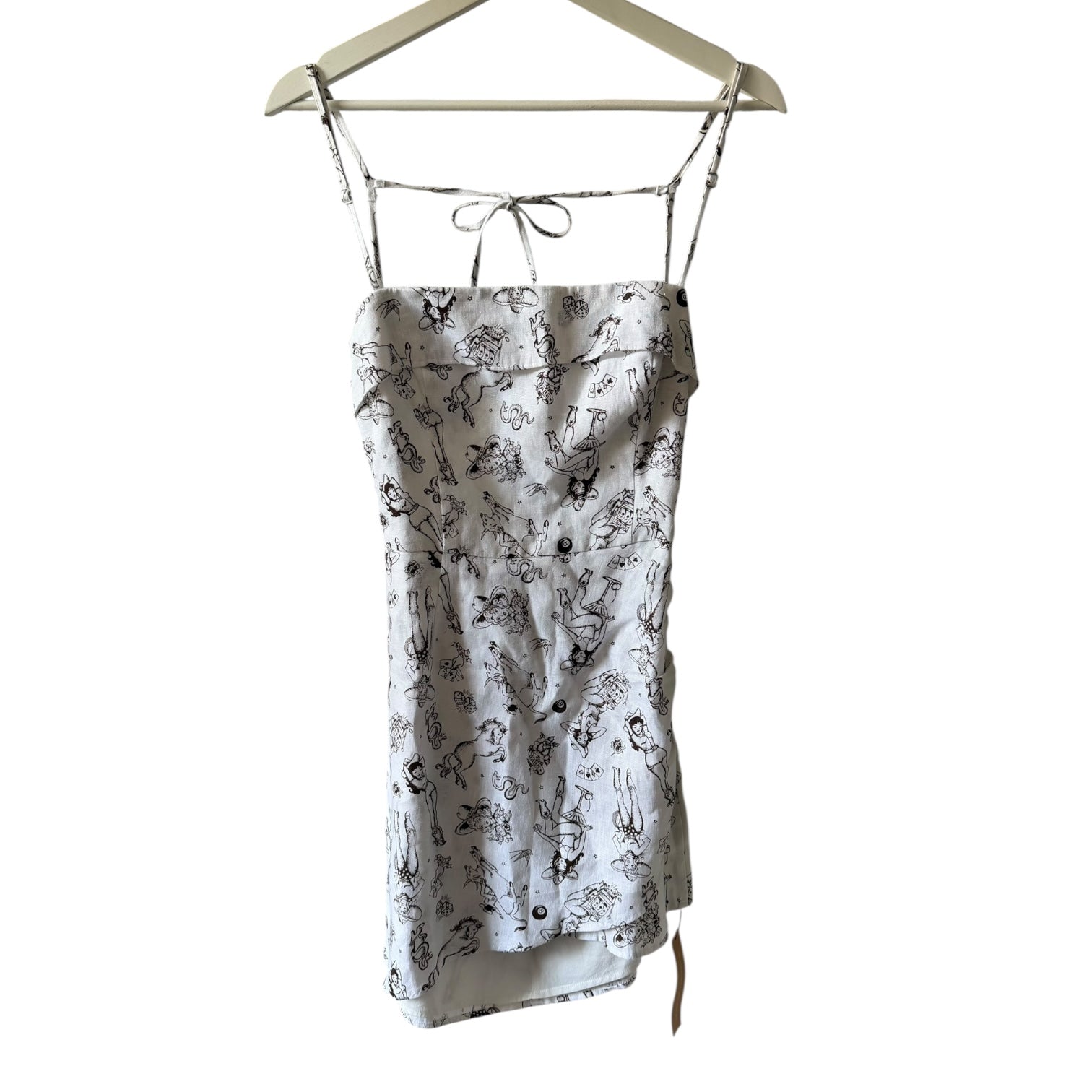 Reformation Lambert Linen Dress Size 8