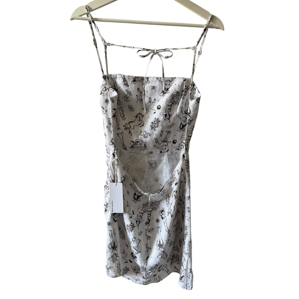 Reformation Lambert Linen Dress Size 8
