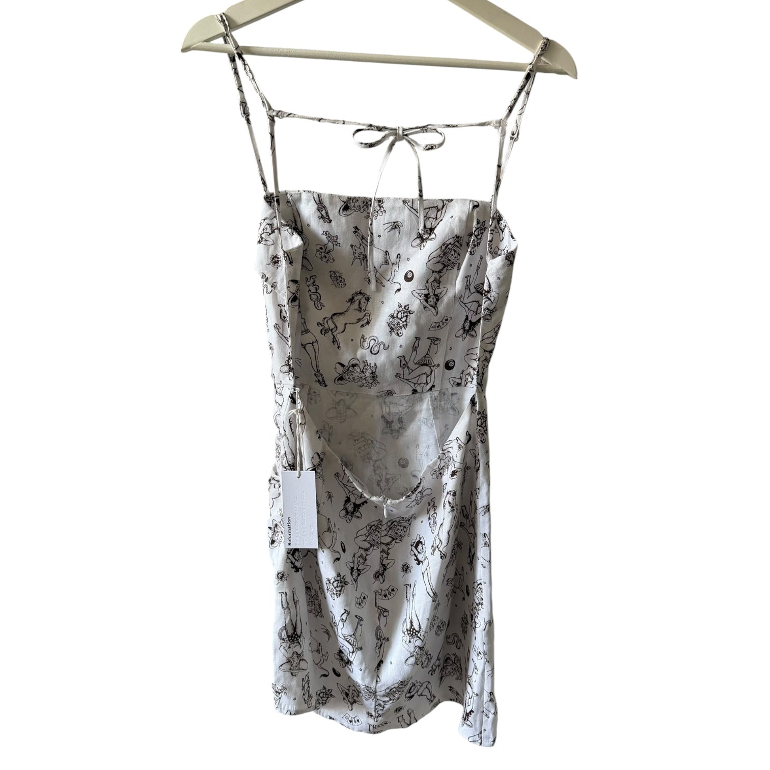 Reformation Lambert Linen Dress Size 8