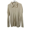 Reformation Fantino Cashmere Collared Cardigan in Gossamer Size XL