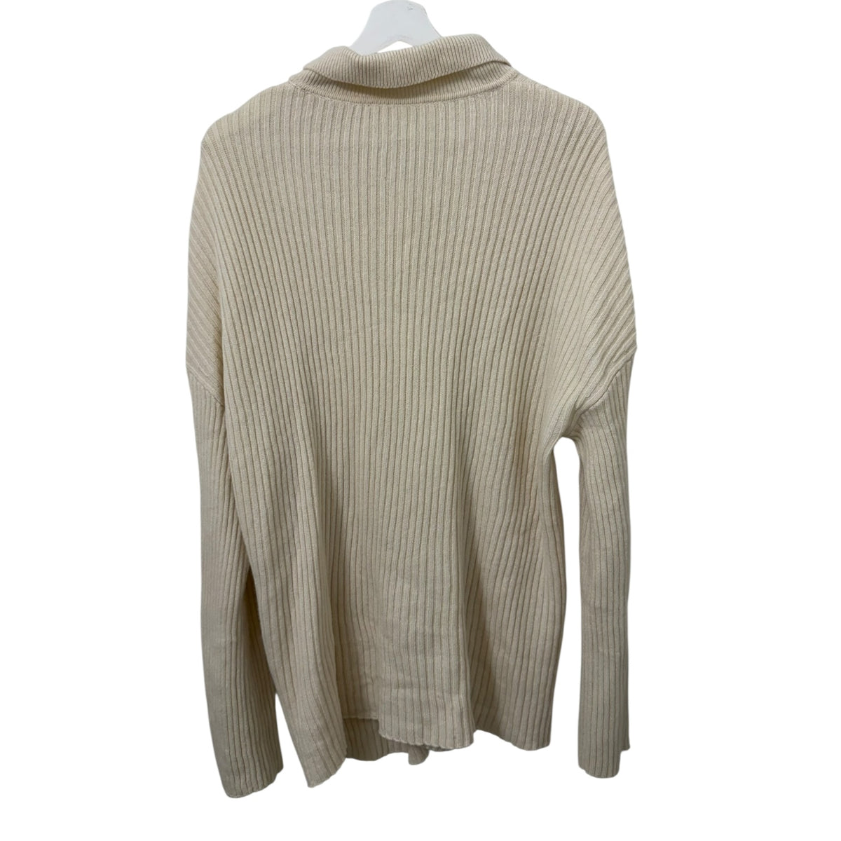 Reformation Fantino Cashmere Collared Cardigan in Gossamer Size XL