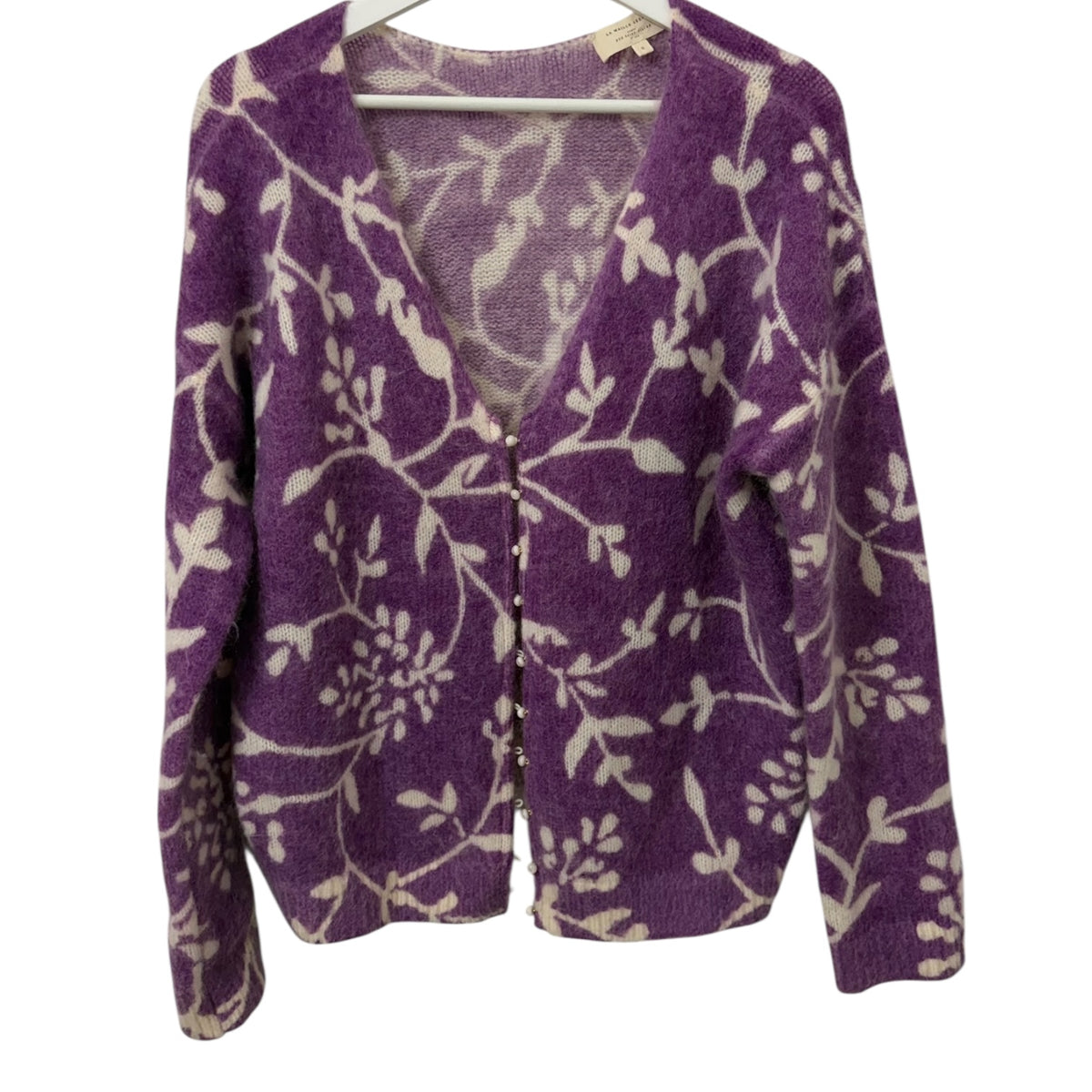 Sezane Fabiana Wool And Kid Mohair Cardigan Size S