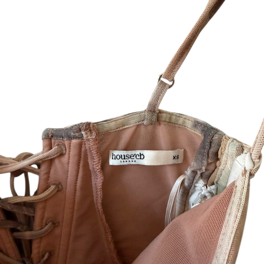 HOUSE OF CB Aiza Floral Print Maxi Dress Size XS