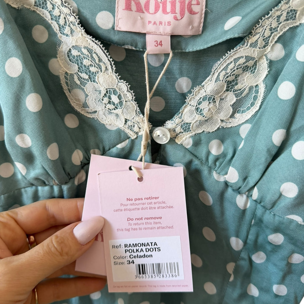 ROUJE Ramonata Dress Polka Dots Size 2