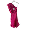 Aje Bonjour Asymmetric Midi Dress Fuchsia Size 0