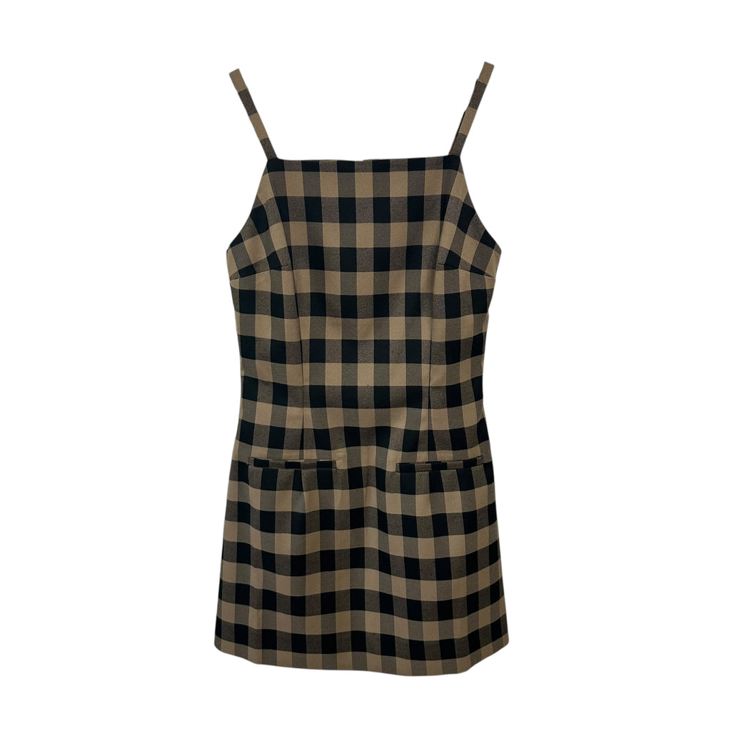 Reformation Phillipa Dress Brown Plaid Size 2