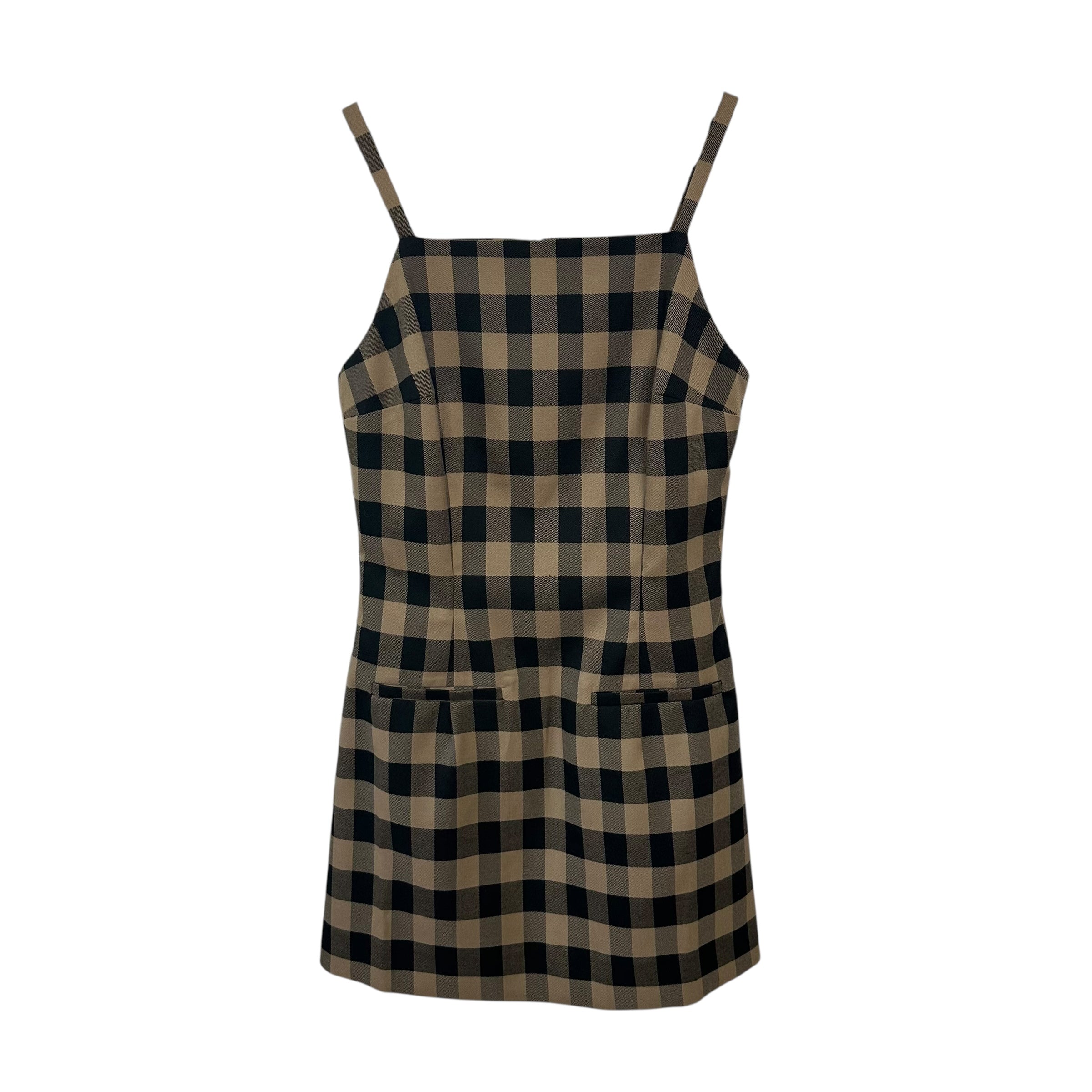 Reformation Phillipa Dress Brown Plaid Size 2