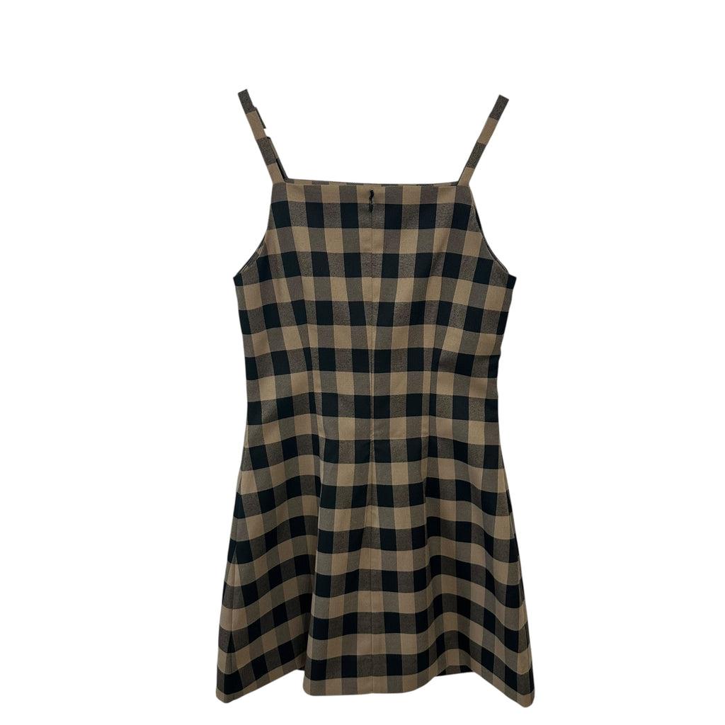 Reformation Phillipa Dress Brown Plaid Size 2