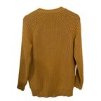 Jenni Kayne Mustard Mr Rib V Neck Oversized Boyfriend Cardigan Size XS