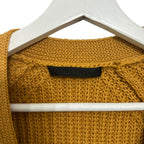 Jenni Kayne Mustard Mr Rib V Neck Oversized Boyfriend Cardigan Size XS