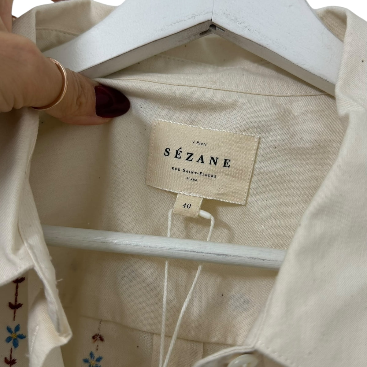 Sezane Tomboy Shirt Size 8